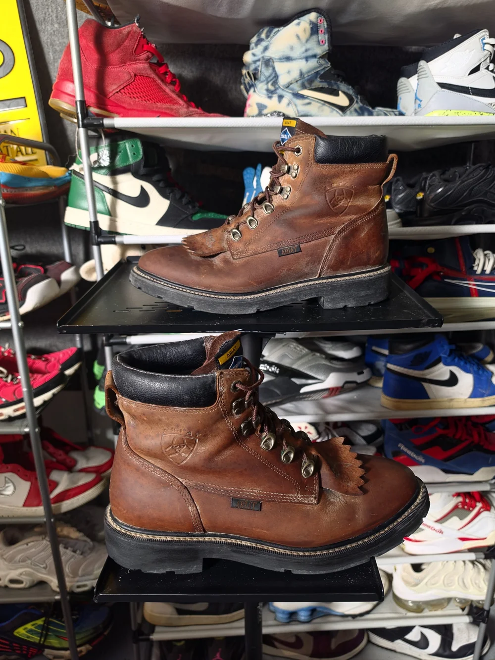🔥 Ariat Men's Size 11 Cobalt Redwood Brown Leather Work Boots